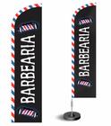 Wind Banner Fly Flag Dupla Face 3m Kit Completo Barbearia