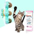 Windmill Cat Toys BuntyJoy com 3 bolas de erva-dos-gatos Silvervine azuis