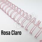 Wire-o Espiral 1 1/4" Rosa Claro 2:1 23 anéis - 2 unidades