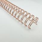 Wire-o Espiral 1 1/4" Rose Gold 2:1 23 anéis - 2 unidades