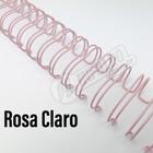 Wire-o Espiral 3/4 Rosa Claro 2:1 23 anéis - 2 unidades