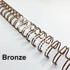 Wire-o Espiral 5/8" Bronze 2:1 23 anéis - 2 unidades