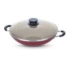 Wok 36cm 6 6l Paris Vermelho Aluminio Com Revestimento Antiaderente Tramontina