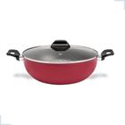 Wok com tampa e alças 4,1 litros - Ebony - Brinox Ø 28 x 9 cm 4,1 L