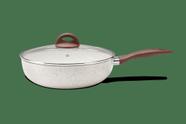 Wok com tampa Ø28 Ceramic Life Granada indução - Brinox 28 cm