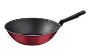 Wok em aluminio antiaderente vermelho 28 cm 3,6 l tramontina