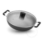 Wok Panela Antiaderente Cinza Alegrete 30 Cm Com Alça