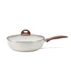 Wok Smart Plus com Tampa Ceramic Life 28 Vanilla Brinox