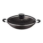 Wok Tramontina Paris Antiaderente Starflon Max Chumbo com Tampa de Vidro 32 cm 4,4 L