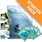 World surf league kit c/ 1 album brochura + 6 envelopes - PANINI - BLISTER