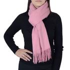 Xale Feminino Pashimina 180x68 cm Liso Rosa - 088628