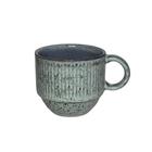 Xícara Chá Cerâmica Empilhável Linhas Pistache 230ml 1 unid