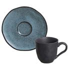 Xícara de Café com Pires Orgânico Petroleum 120ml 1 pç 351481301 - Porto Brasil