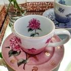 Jogo de 6 Xícaras de Café Cônica Coquinho 70 ml e Açucareiro de Porcelana  Pintado à Mão ROSAS BRANCA ROSA/ROSA CARAMELO - PINTANDO ARTE Ateliê -  Xícaras de Café - Magazine Luiza