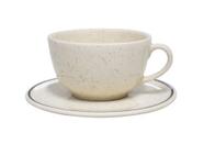 Xícara de Chá com Pires Brisa em Cerâmica 200ml - Oxford