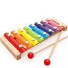 Xilofone de Madeira Metalofone Infantil 8 Notas Brinquedo Colorido Vanguarda
