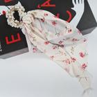 Xuxinha Com Parola Elástico De Cabelo Com Laço Scrunchie Rabicó De Cabelo