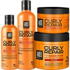 Yamá Curly Repair - Kit Cabelos Cacheados Tratamento (4 Produtos)