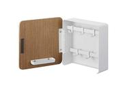 Yamazaki Home Rin Square Magnetic Key Cabinet Closet Storage and Organization Systems, One Size, Natural