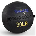 Yes4All 30 lb Wall Ball - Bola de Medicina Macia / Bola de Medicina de Parede para Exercícios Dinâmicos de Corpo Inteiro, Preto