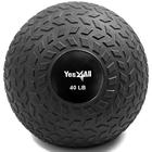 Yes4All 40 lbs Slam Ball, Medicine Ball for Strength and Exercício Funcional Workout - Fitness Exercise Ball with Grip Tread & Durable Rubber Shell (40 lbs, Black)