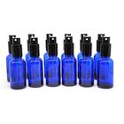 YIZHAO 1oz Cobalt Blue Glass Spray Bottle para óleo essencial, frasco de pulverização pequeno vazio com névoa fina, recarregável para viagem, limpeza, colônia, perfume, planta, cabelo, aromaterapia, maquiagem, química-24 pcs