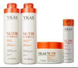 Ykas Nutri Complex Shampoo + Condicionador 1L + Máscara 250g + Leave-in 250g