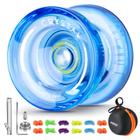 Yoyo MAGICYOYO K2 Crystal Blue com 12 cordas e bolsa Yo Yo