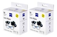Zeiss Lens Wipes C/ 100 Lenços Umedecido Limpa Lentes Óculos