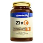 ZinC Vitamina C + Zinco 30 Cápsulas Vitaminlife