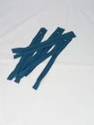 Zíper nylon fixo 15 cm pacote com 20 unidades ( Azul Petróleo )