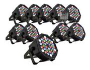 zKit 10 Canhao Refletor Par 64 36 Leds Rgbw Slim Dmx Digital - SHOWTECH