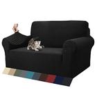 ZNSAYOTX 1 Peça Jacquard Sofá Tampas para 2 Almofada Sofá High Stretch Loveseat Slipcover para Animais de Estimação Cães Anti Slip Love Seat Sofá Slipcover Móveis Protetor (Loveseat, Preto)