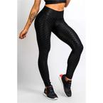 calça legging feminina com brilho preta