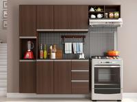 Cozinha Completa Poliman Móveis Laura