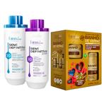 Forever Liss Semi Definitiva 3d 2x900ml + Kit Especial Banho De Verniz