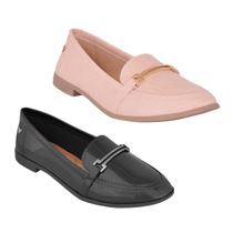 2 pares mocassim feminino mississipi verniz - Mocassim Feminino - Magazine  Luiza