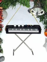 4 "teclado elétrico instrumento musical instrumento de música ornamento árvore de Natal decoração - Broadway Gifts
