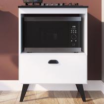 Armário De Cozinha Para Cooktop 60 Cm 1 Porta Basculante Bl060 Branco - Art In Móveis - 
