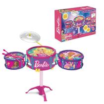 Bateria Dreamtopia Barbie Instrumento Musical Rosa Fun - 