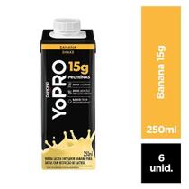 Bebida Láctea YoPRO com 15g de Proteínas - Pack 6 Unidades - Danone - 