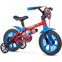 Bicicleta Infantil Menino Aro 12 Homem Aranha Marvel - Nathor