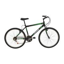 Bicicleta Polimet MTB Poli Podium Quadro 17/Aro 26/18 Velocidades Preto/Verde 7700 - 