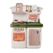 Brinquedo Cozinha Completa Infantil Fogão Acessórios Big Kitchen Verde 5560 Roma - 
