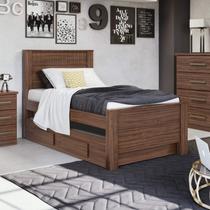 Cama Solteiro Com 7 Gavetas Mdf Imbuia Fosco Conquista Cama De Solteiro Com Auxiliar Resultado De Busca Magazine Luiza