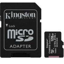 Cartão de Memória Kingston Canvas Select Plus MicroSD 128GB, com Adaptador, para Câmeras Automáticas/Dispositivos Android - SDCS2/128GB - 