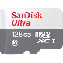 Cartão Memória Micro SD Sandisk 128GB Classe 10 Ultra com Adaptador SD - ORIGINAL - 