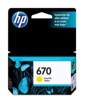 Cartucho HP 670 amarelo CZ116AB - None