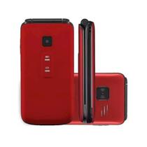 Celular Multilaser P9021 Flip Vita Vermelho Dual Chip Mp3 - 