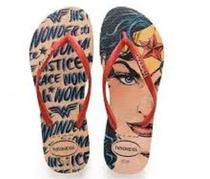 chinelo havaiana mulher maravilha